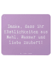 Mr. & Mrs. Panda Mousepad Spruch Bäcker-Dank mit Spruch in Lavendeltraum