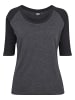 Urban Classics T-Shirts in charcoal/black