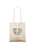 Mr. & Mrs. Panda Uni Tasche MAMA weiß viel, aber... mit Spruch in Creme