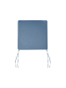 Beliani 4er-Set Esszimmerstuhl SASSARI PREMIUM in Braun/Blau