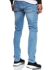 Rusty Neal Jeans Hose "MELVIN" Slim Fit Cotton-Stretch in Light Blue - 6