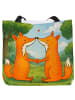 Mr. & Mrs. Panda Tote Bag Füchse Liebe Design ohne Spruch in Weiß