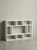 KADIMA DESIGN Wandregal WL5.810 75x51x16 cm Holz Hängeregal Modern, Design in Weiß