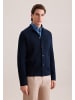 Seidensticker Strick-Jacke Regular in Dunkelblau