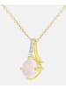Diamant L'éternel Halskette mit Anhänger aus 375 Gelbgold mit Diamant mit Opal