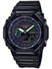 Casio G-Shock Classic AnaDigi Herrenuhr Schwarz/Regenbogen