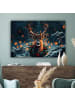 OnlyWow Leinwand Bilder Dunkelbraun
