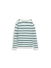Tom Tailor Pullover in mint green beige stripe