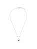 Amor Kette mit Anhänger Silber 925, rhodiniert in Lila