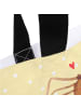 Mr. & Mrs. Panda Strandtasche Spinne Agathe Party mit Spruch in Gelb Pastell