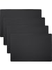 Erwin Müller Tischset 4er-Pack Lagoa in schwarz