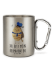 Mr. & Mrs. Panda Becher Camping Eule Matrose mit Spruch in Silber