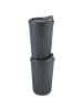 APS 2-teiliges Mehrwegbecher Set -TO GO- in anthrazit, Ø 8,5 cm, H: 13,5 cm, 400 ml