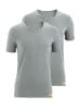 Bruno Banani Unterhemd / Shirt Kurzarm WARM UP in Grau Melange