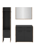 ebuy24 Garderobenmöbel Bueno Schwarzgrau 152 x 37 cm