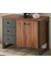 Furn.Design Waschbeckenunterschrank Eiche Stirling, Matera grau, Badmöbel Unterschrank 81 cm