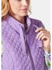 GOLDNER Leichte Steppweste mit Stehkragen in violett