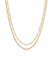 KUZZOI Halskette 925 Sterling Silber in Gold