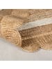 KADIMA DESIGN Jute-Teppich Naturfaser PLYM Geometrisch Boho Wohnzimmer in Braun-Beige