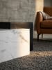 KADIMA DESIGN Couchtisch 120x60x40 cm Schwarz Sofatisch in Marmor-Optik