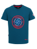 Trollkids T-Shirt "Windrose T" in Petrolblau/Rot