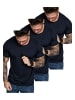 Amaci&Sons 3er-Pack T-Shirts 3. LANCASTER in (3x Navyblau)