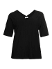 sheego Shirt in schwarz