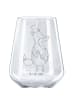 Mr. & Mrs. Panda Rotweinglas mit Gravur Fuchs Koch ohne Spruch in Transparent