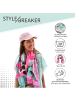 styleBREAKER Schal mit Blumen Muster in Pink
