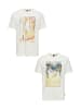 Only&Sons T-Shirt 2er-Set Rundhals Kurzarm in Braun-Grün