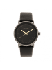 Simplify Die 6200 Lederarmbanduhr in Black/Gunmetal