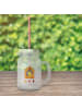 Mr. & Mrs. Panda Trinkglas Mason Jar Vogel Haus ohne Spruch in Transparent