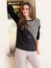 WITT WEIDEN Rundhals-Pullover in schwarz-metallicfarben