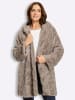Heine Pelzimitat-Jacke in sesam-gemustert