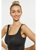 IZIA Damen Crop-Top in Schwarz