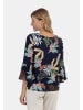 Usha Damen Blusenshirt in Marine Mehrfarbig