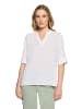 CARTOON Casual-Bluse mit Lurexfaden in White/Orange