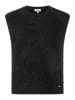 More & More kurzer Bouclé-Pullunder in black