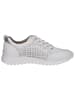 Caprice Sneaker in WHITE/SILVER