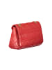 Valentino by Mario Valentino Rote Polyurethan-Tasche mit Kette und Innentaschen