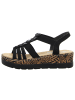 rieker Keilsandalette in schwarz