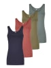 ONLY Top ONLLIVE LUV Tank Top 4er Pack in Mehrfarbig