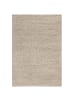 KADIMA DESIGN Wollteppich handgewebt Struktur hochdicht Teppich Wolle-Polyester in Beige