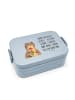 Mr. & Mrs. Panda MEPAL Bentobox Otter Blumenstrauß Motiv mit Spruch in Blau Pastell