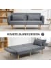 HOMCOM Schlafsofa-170L x 83B x 80H cm-Grau