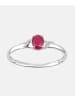Diamant L'éternel Ring aus 375 Weißgold mit Diamant mit Rubin