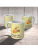 Mr. & Mrs. Panda Kaffeetasse Glühwürmchen mit Spruch in Gelb Pastell