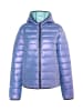myMo Damen Glänzende Steppjacke in VIOLETT