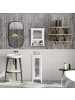 relaxdays Badschrank in Weiß - (B)42 x (H)52 x (T)18 cm