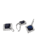 NAEMI Women Jewelry Set in Silver Navy